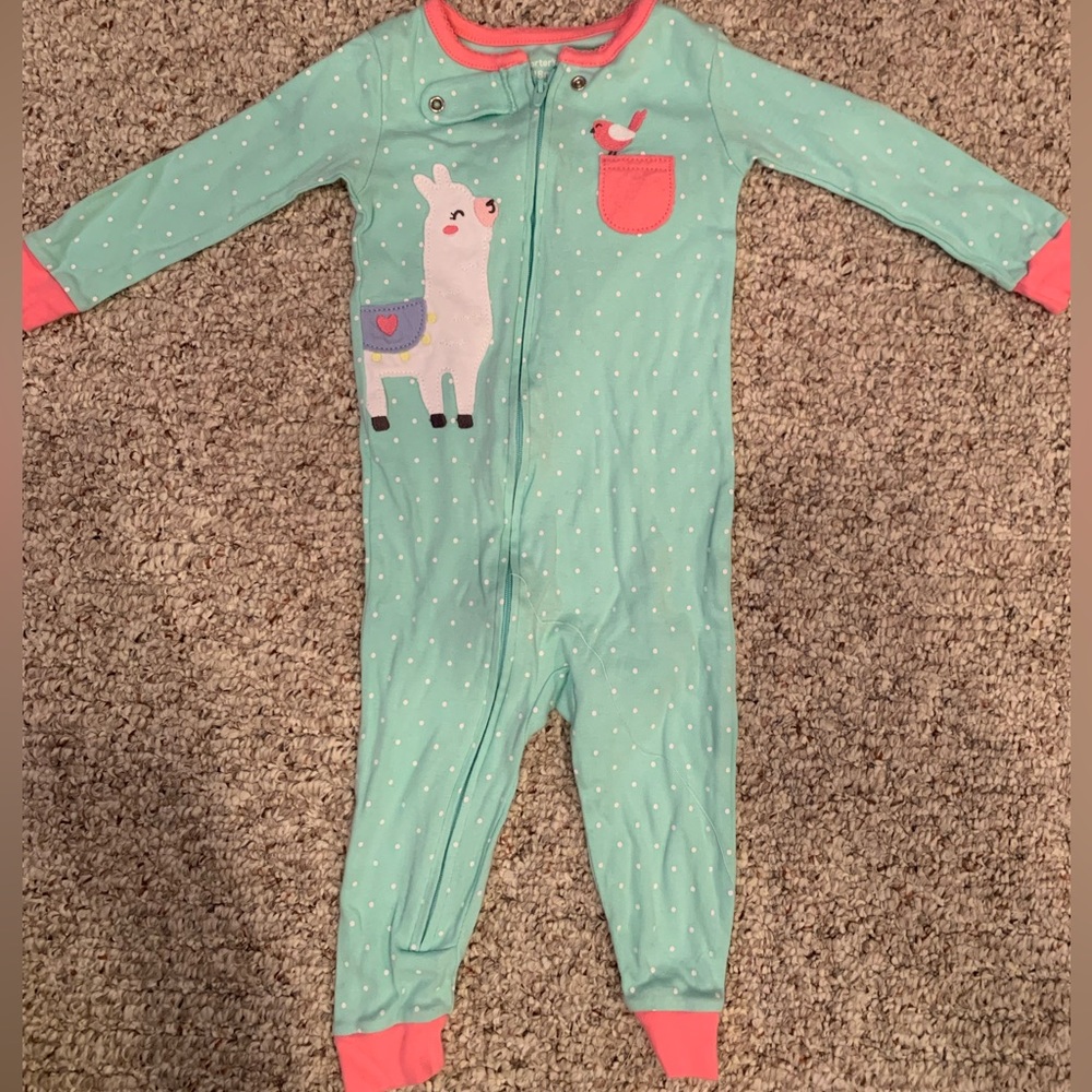 Carter’s onesie lama pajama